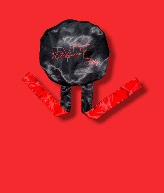 Black/ Red Reversible Bonnets