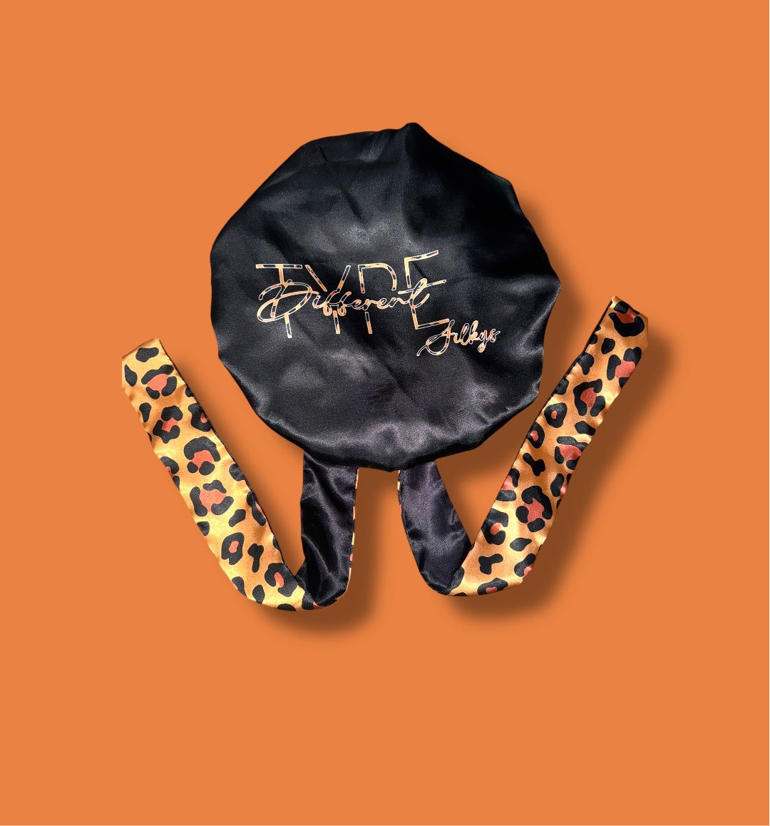 Cheetah Print/ Black Reversible Bonnet