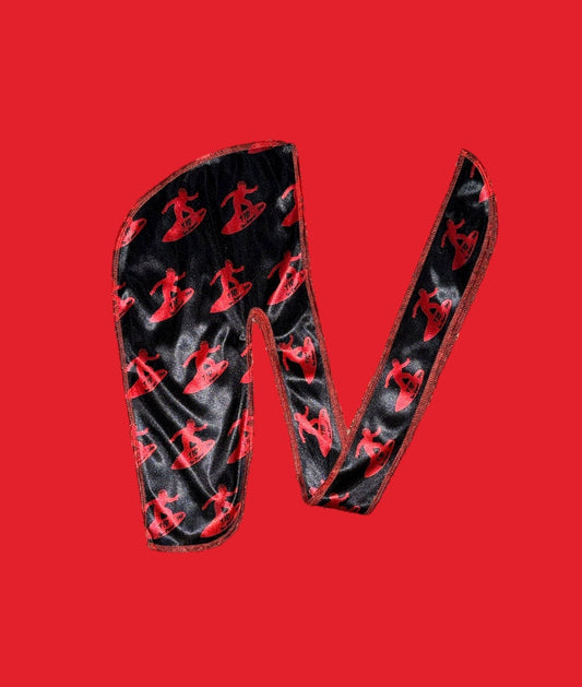 Black/ Red *Adult* Durag